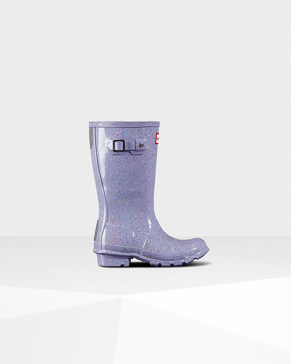 Bottes de Pluie Hunter Original Grands Giant Glitter Enfant Violette ASRWLME-48